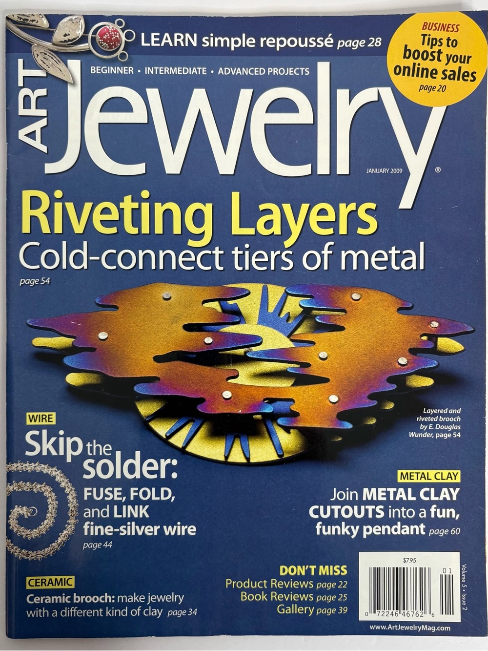 Art Jewelry Magazine - Riveting Layers January 2009